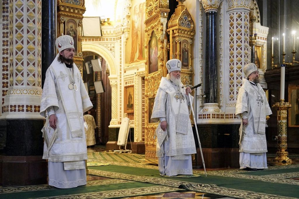 Проповедь Святейшего Патриарха Кирилла в Великую Субботу после Литургии в Храме Христа Спасителя
