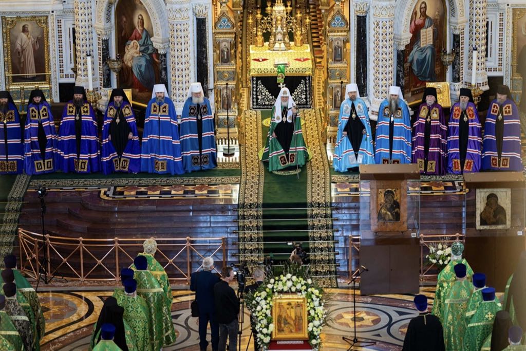Патриаршая проповедь в праздник Входа Господня в Иерусалим после Литургии в Храме Христа Спасителя